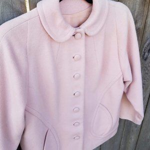 ⬇️ Blush Pink Vintage Swing Coat